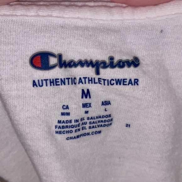 Champion white medium ocean print athletic shirt - Picture 5 of 5